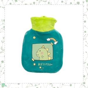 暖水袋250ml(卡通) 藍綠色－小恐龍