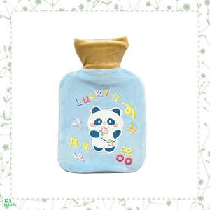 暖水袋500ml(動物)——藍色-小熊貓
