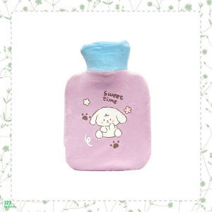 暖水袋500ml(動物)——淺紫色-小狗