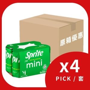 [原箱$84/4 套] 迷你雪碧6罐裝